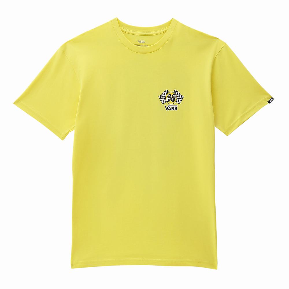 Camiseta Vans Mooneyes Hombre Amarillo | PZC895760