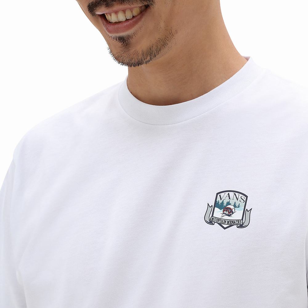 Camiseta Vans Mountain Crest Hombre Blancas | LJH861307