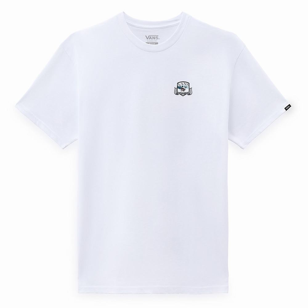 Camiseta Vans Mountain Crest Hombre Blancas | LJH861307