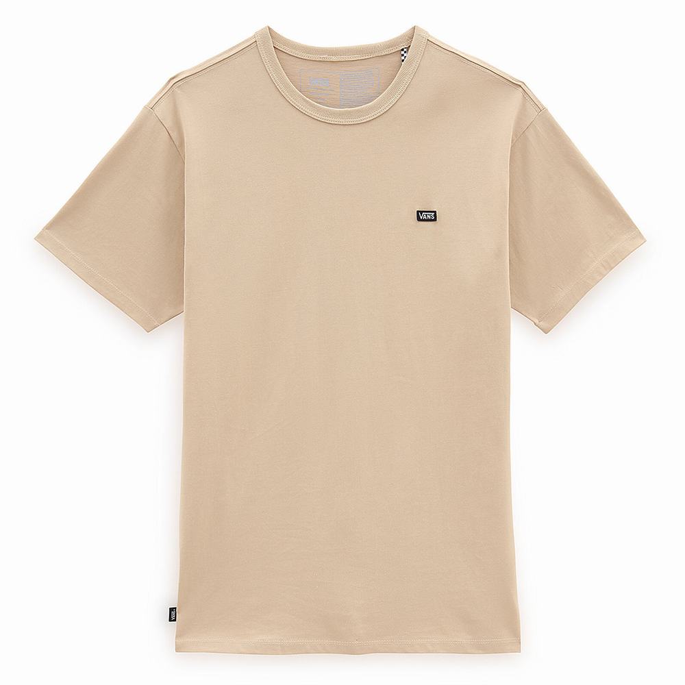 Camiseta Vans Off The Wall Classic Hombre Beige | PID927480