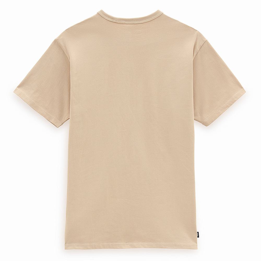 Camiseta Vans Off The Wall Classic Hombre Beige | PID927480