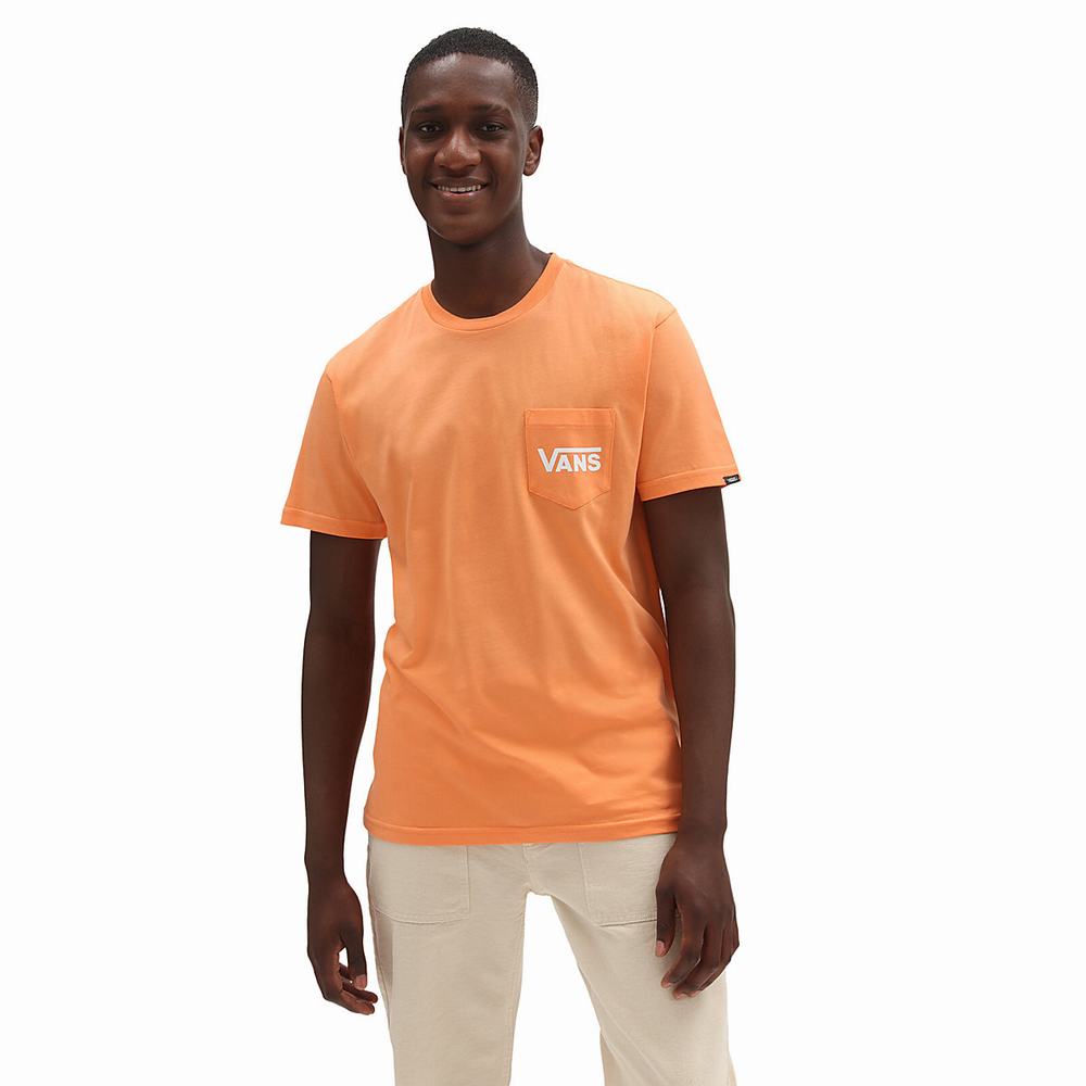 Camiseta Vans Off The Wall Classic Hombre Naranjas | RHG389150