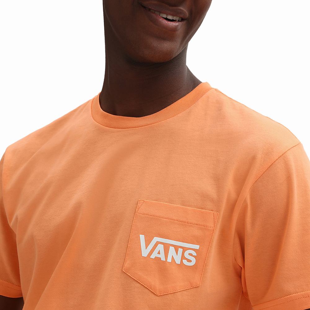 Camiseta Vans Off The Wall Classic Hombre Naranjas | RHG389150