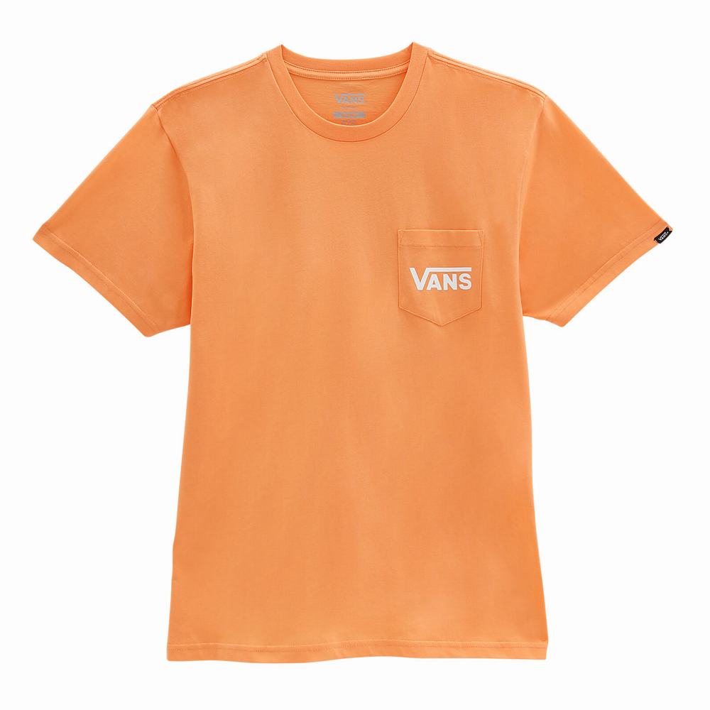 Camiseta Vans Off The Wall Classic Hombre Naranjas | RHG389150