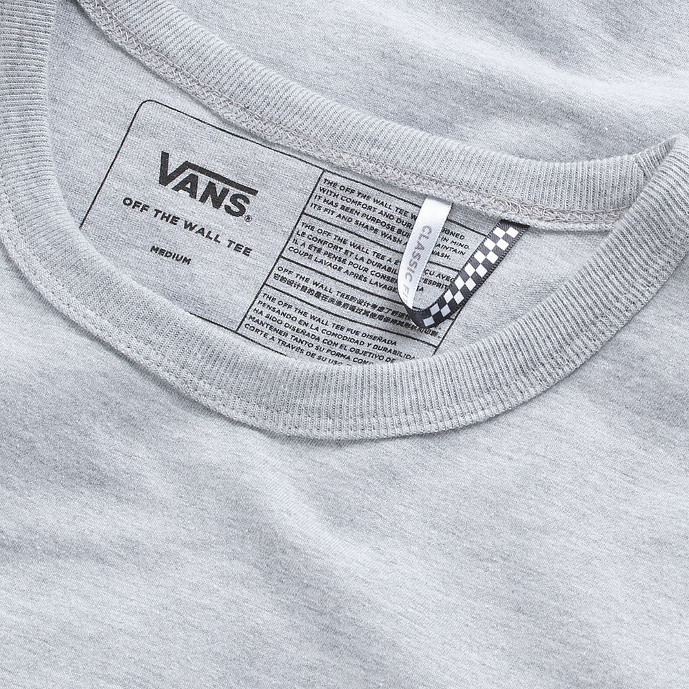 Camiseta Vans Off The Wall Classic Hombre Gris | VOH724895