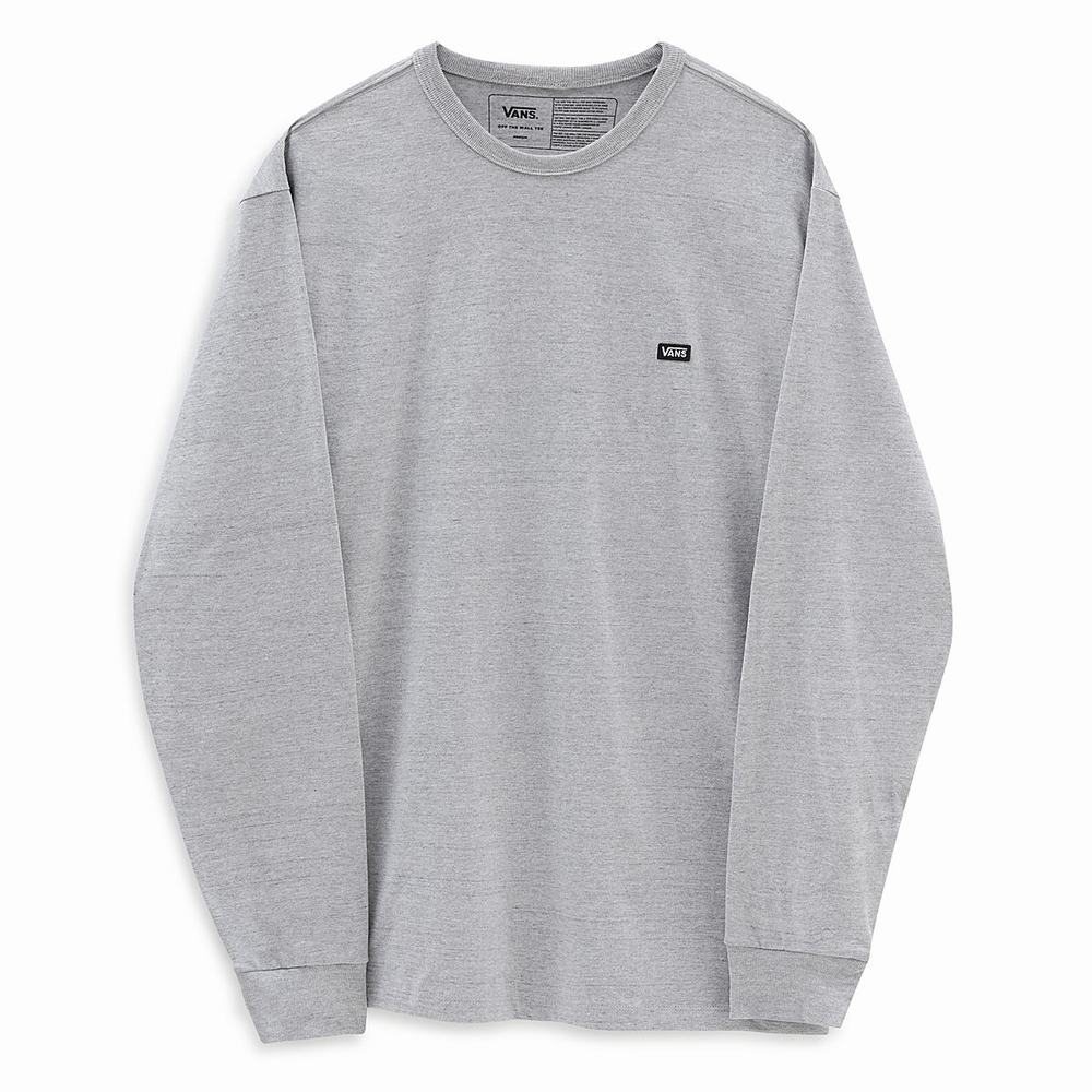 Camiseta Vans Off The Wall Classic Long Sleeve Hombre Gris | WGS235674