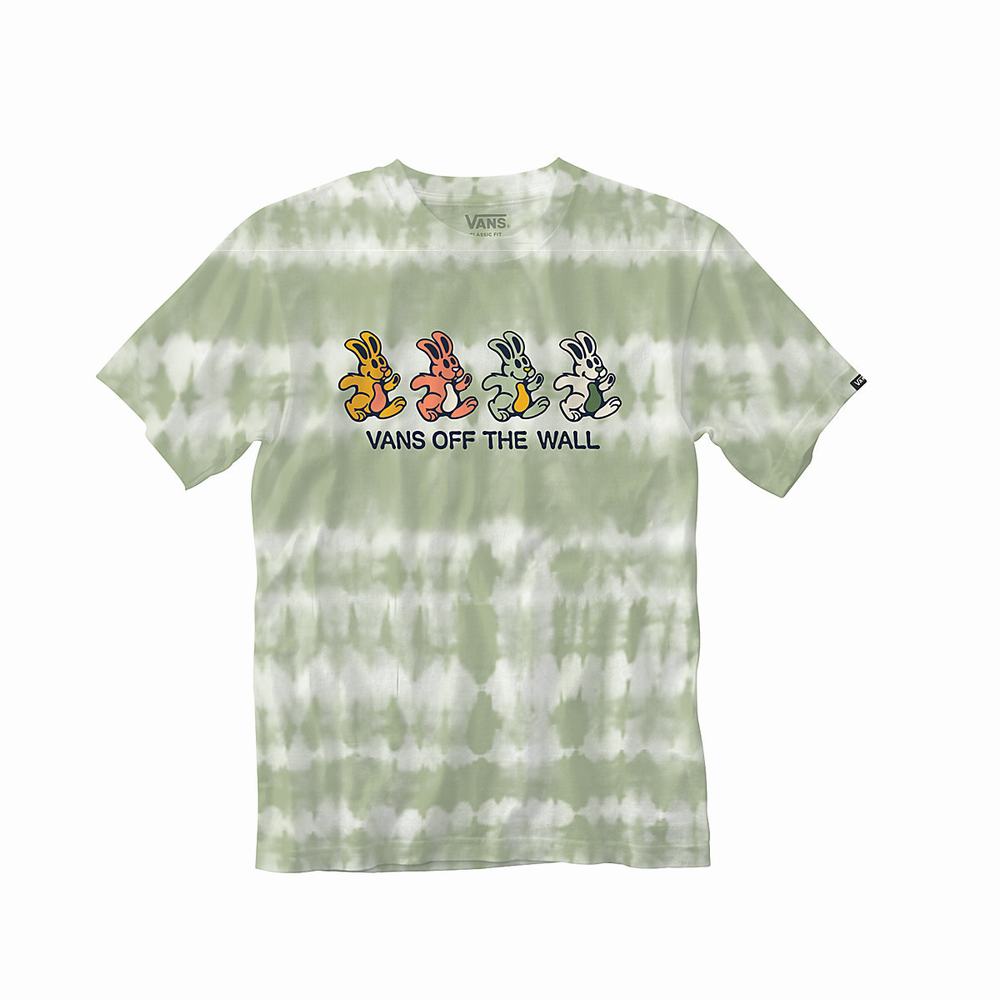 Camiseta Vans Peace Of Mind Tie Dye Hombre Verde | WUM942068