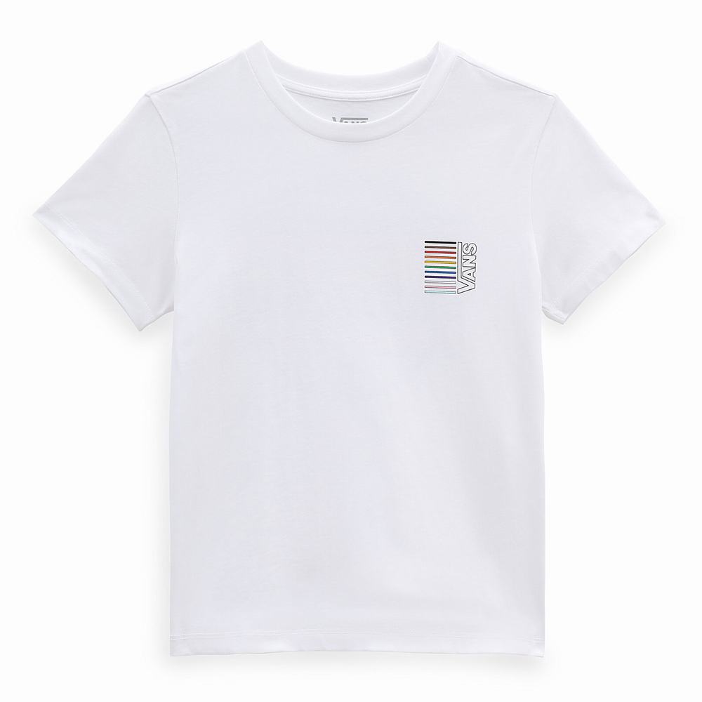 Camiseta Vans Pride 22 Crew Mujer Blancas | XBS479205