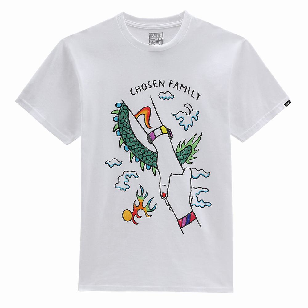 Camiseta Vans Pride OTW Gallery Hombre Multicolor/Blancas | BXD984205