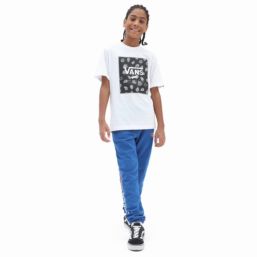 Camiseta Vans Print Box (8-14 years) Niños Blancas | ICS756482