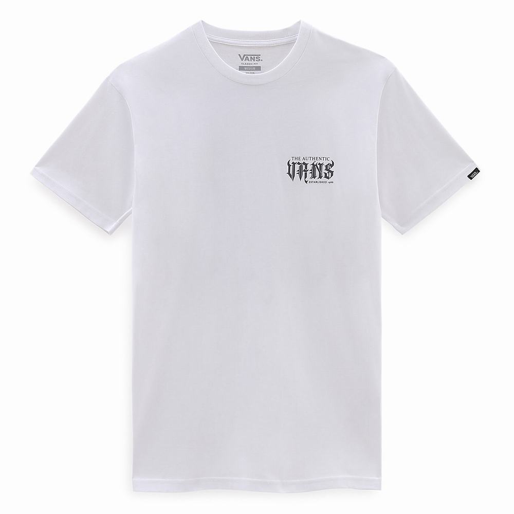 Camiseta Vans Raging Out Hombre Blancas | IMS064198