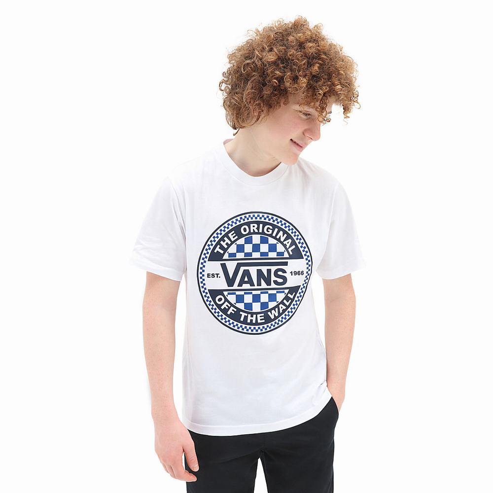 Camiseta Vans Seasonal Circle (8-14 years) Niños Blancas | MJC859614