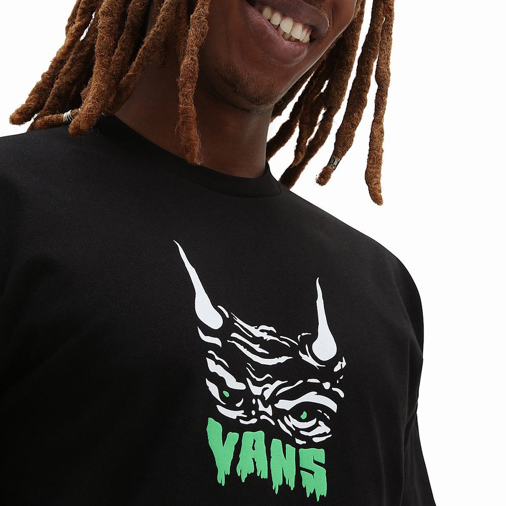 Camiseta Vans Silent Curse Hombre Negras | ROJ281690