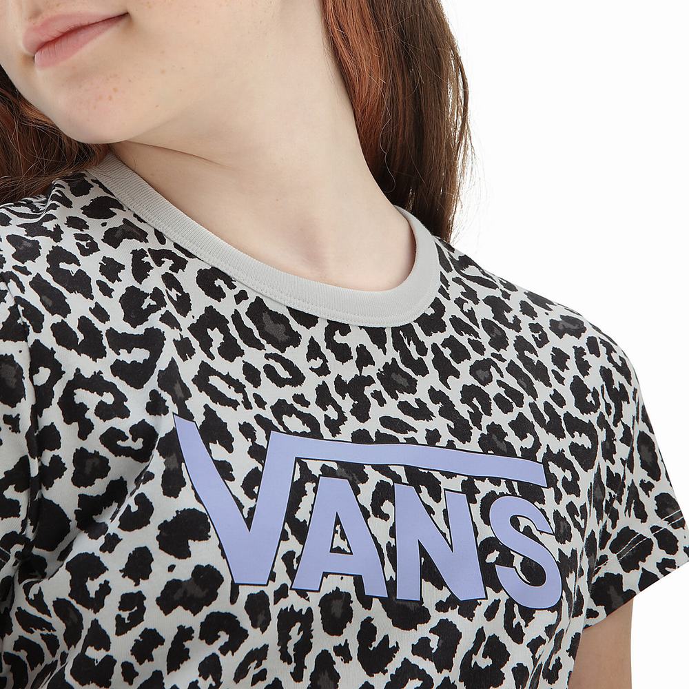 Camiseta Vans Snow Leopard (8-14 years) Niños Negras | NIJ719465