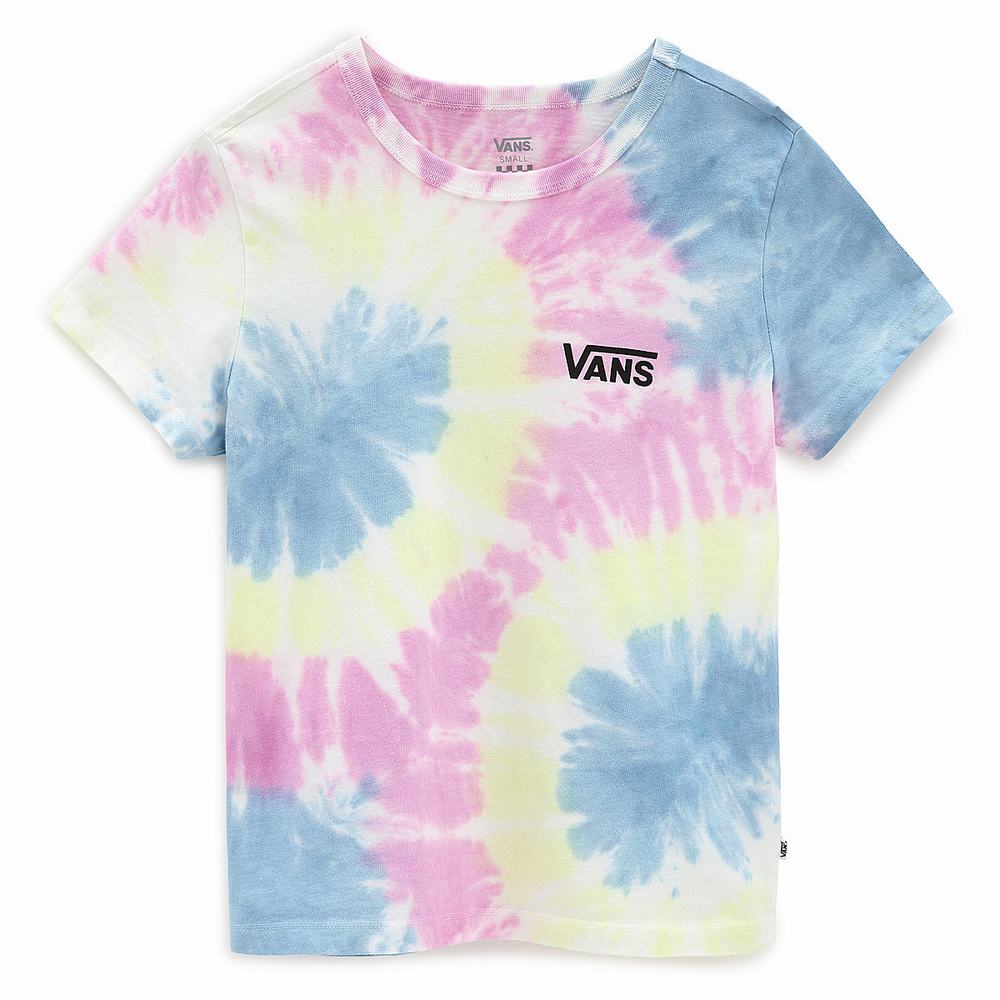 Camiseta Vans Spiraling Wash Baby Mujer Rosas | NQZ871045