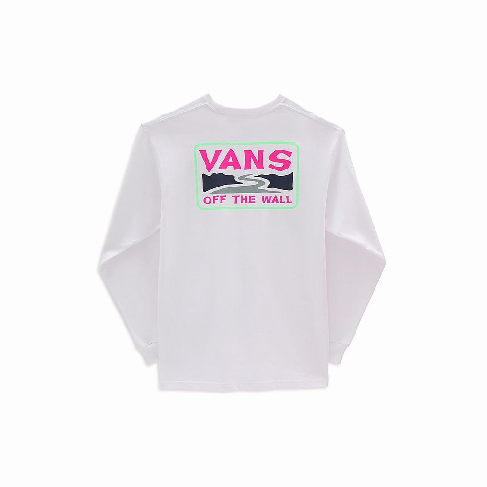 Camiseta Vans Summer Camp Hombre Blancas | MAJ318549