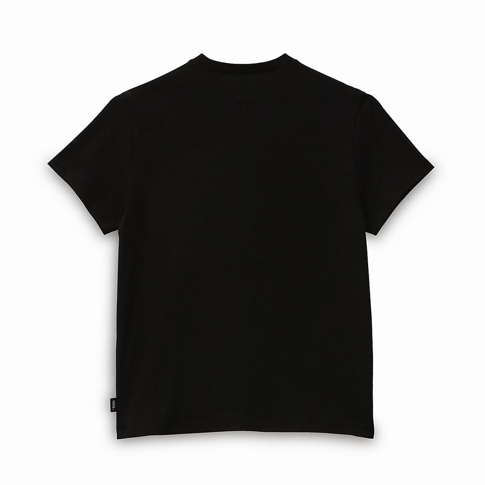 Camiseta Vans Sunlit V Crew (8-14 years) Niños Negras | BUR917265