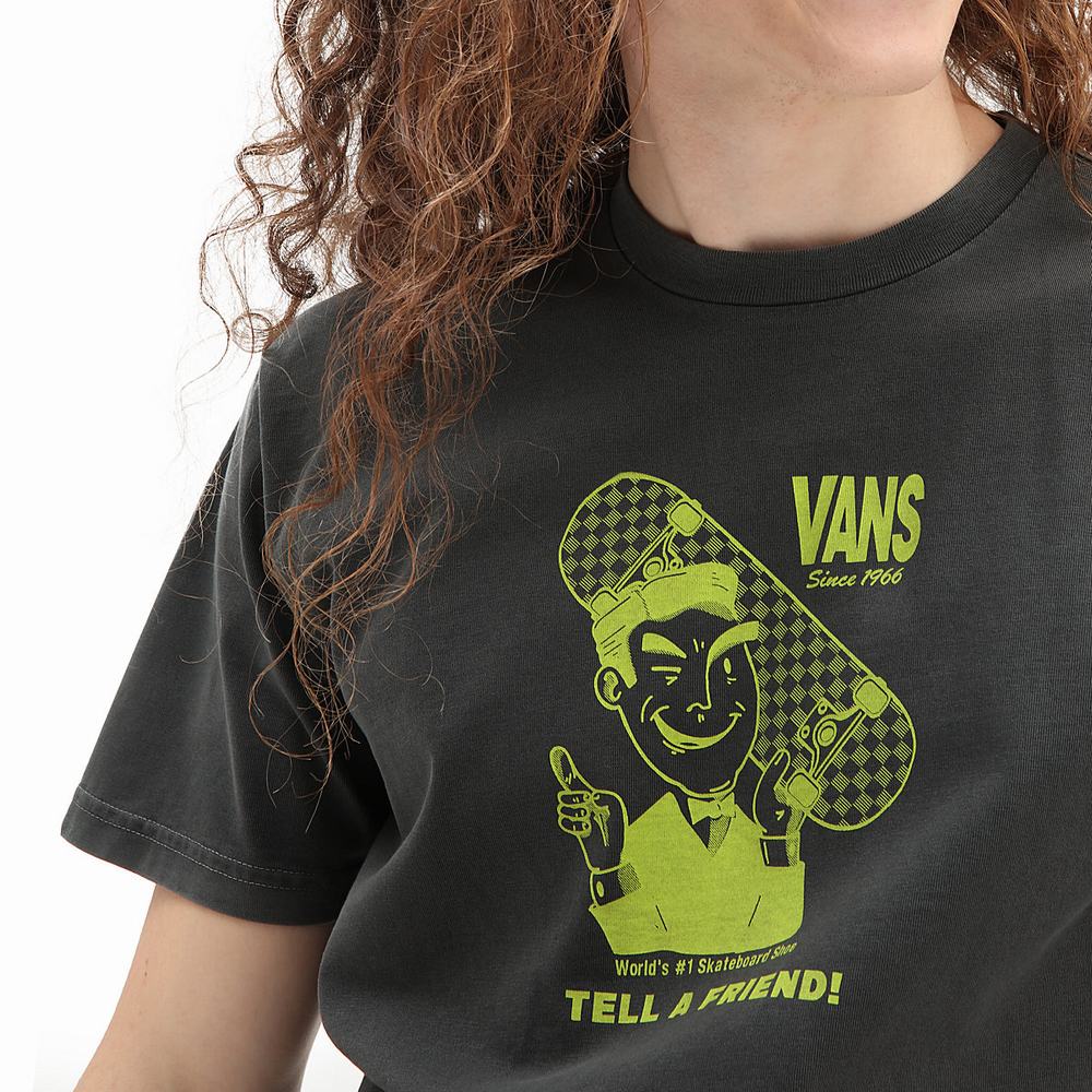 Camiseta Vans Tell A Friend Hombre Negras | MXT987536