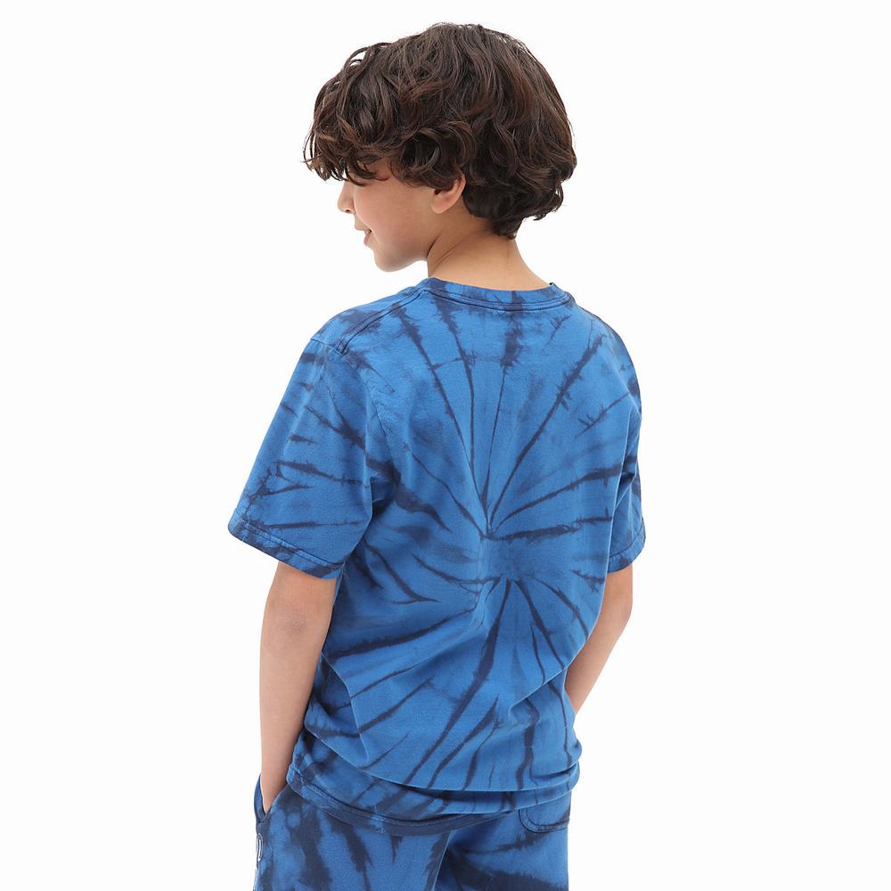 Camiseta Vans Tie Dye (8-14 years) Niños Azules | ELN879012