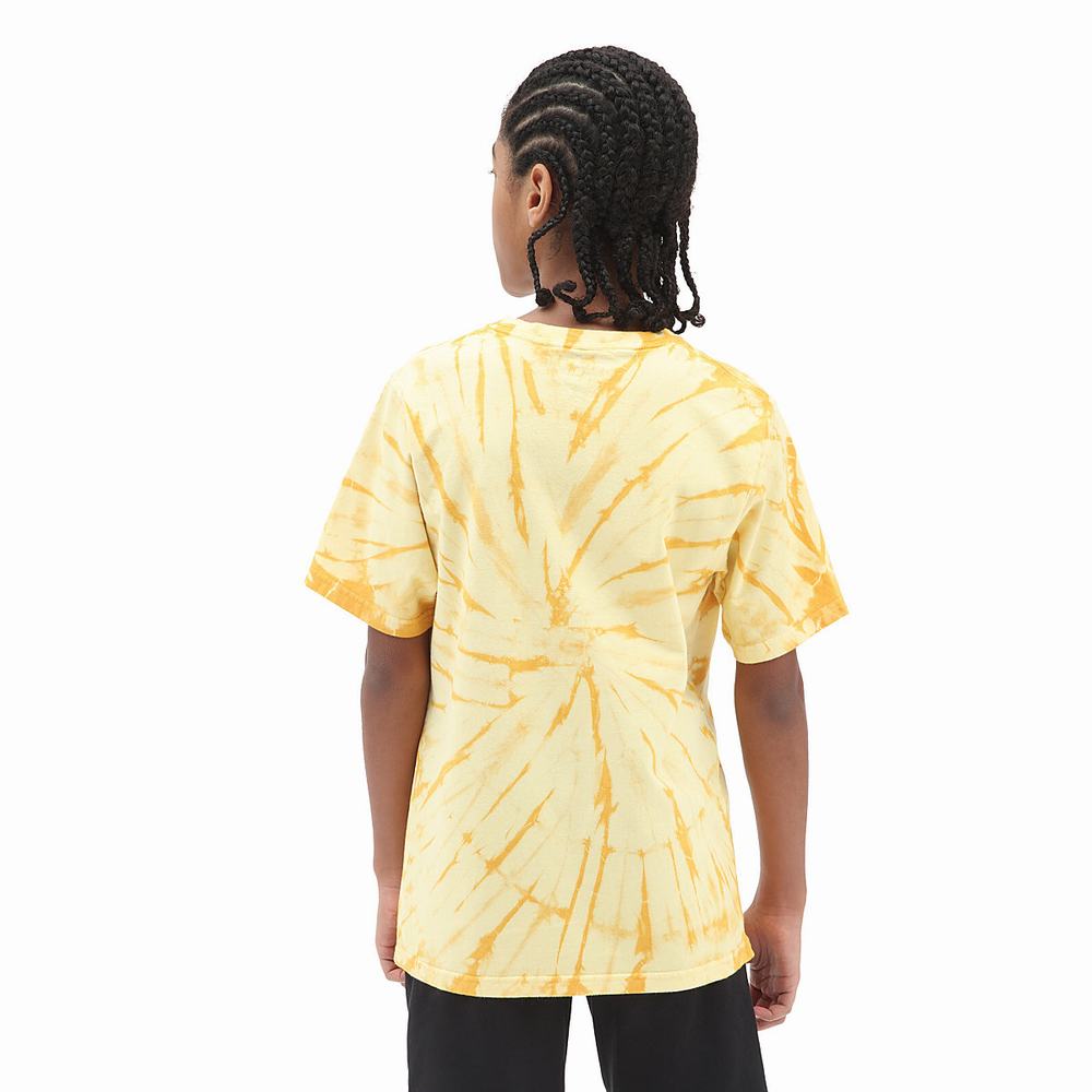 Camiseta Vans Tie Dye (8-14 years) Niños Amarillo/Naranjas | RKE217085