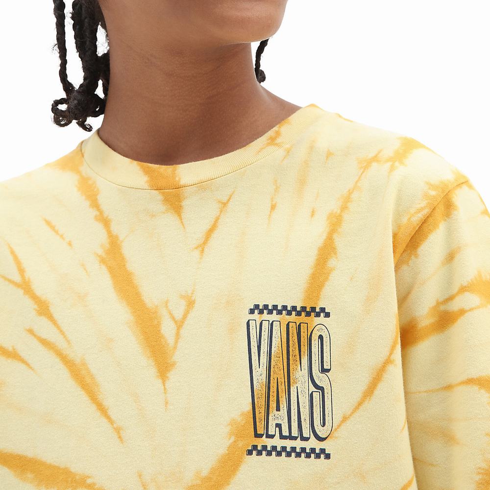 Camiseta Vans Tie Dye (8-14 years) Niños Amarillo/Naranjas | RKE217085