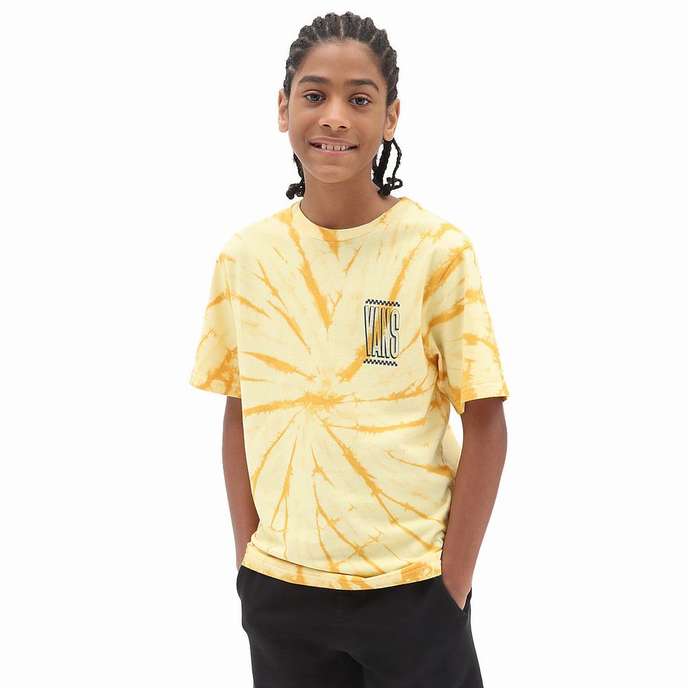 Camiseta Vans Tie Dye (8-14 years) Niños Amarillo/Naranjas | RKE217085