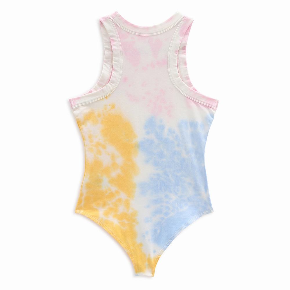 Camiseta Vans Tie Dye Body Suit Mujer Rosas | HAG809341