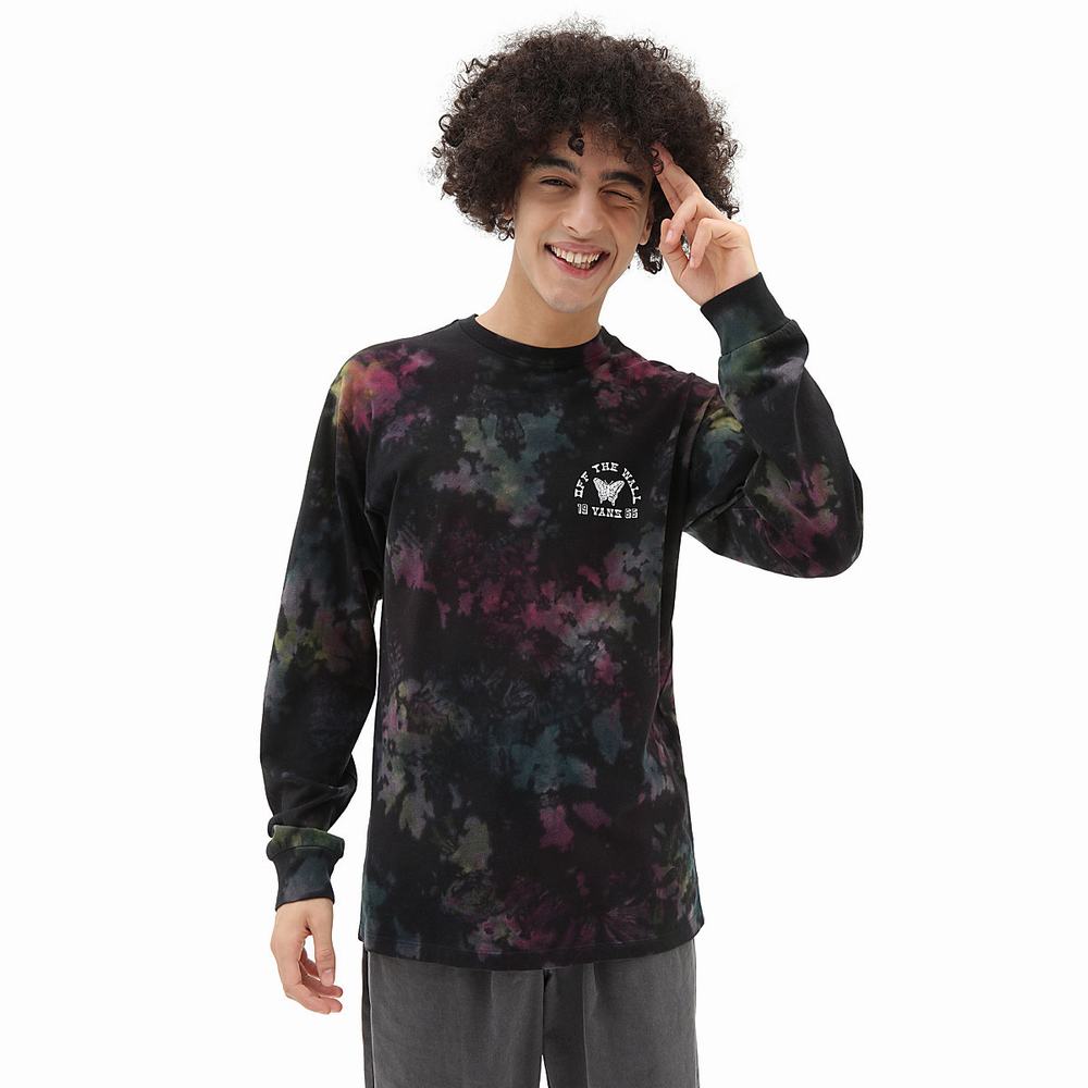 Camiseta Vans Tri Tie Dye Long Sleeve Hombre Multicolor | IHZ237950