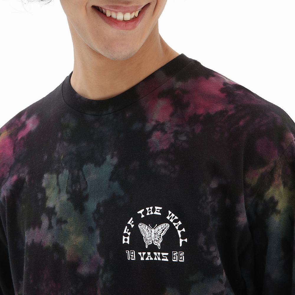 Camiseta Vans Tri Tie Dye Long Sleeve Hombre Multicolor | IHZ237950