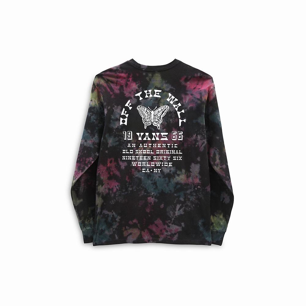 Camiseta Vans Tri Tie Dye Long Sleeve Hombre Multicolor | IHZ237950