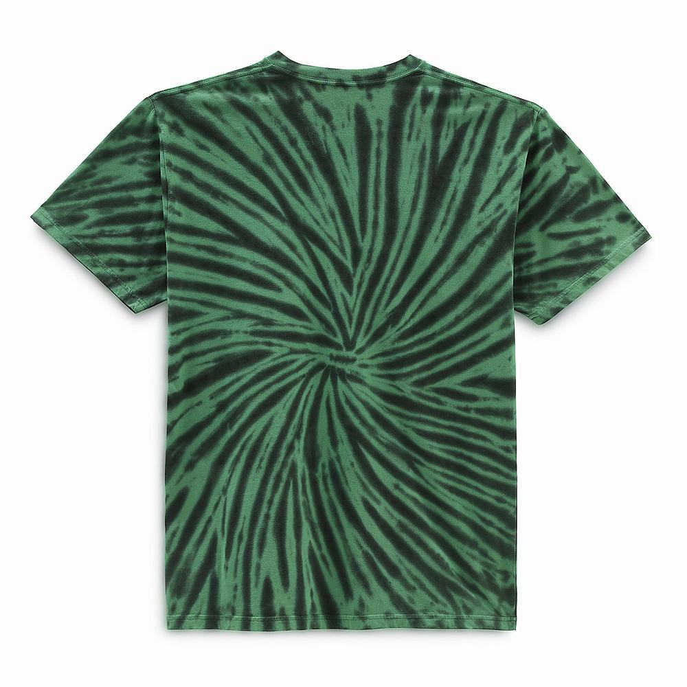 Camiseta Vans Trippy Outdoors Tie DyeT- Hombre Verde | AHB678295