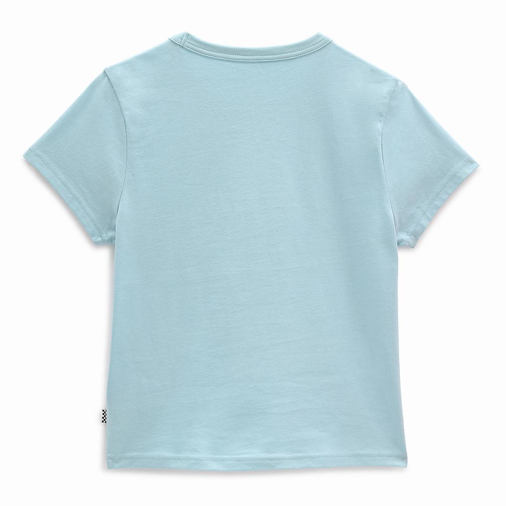 Camiseta Vans X CURREN X KNOST MINI TEE AQUATIC Mujer Azules | GSM128963