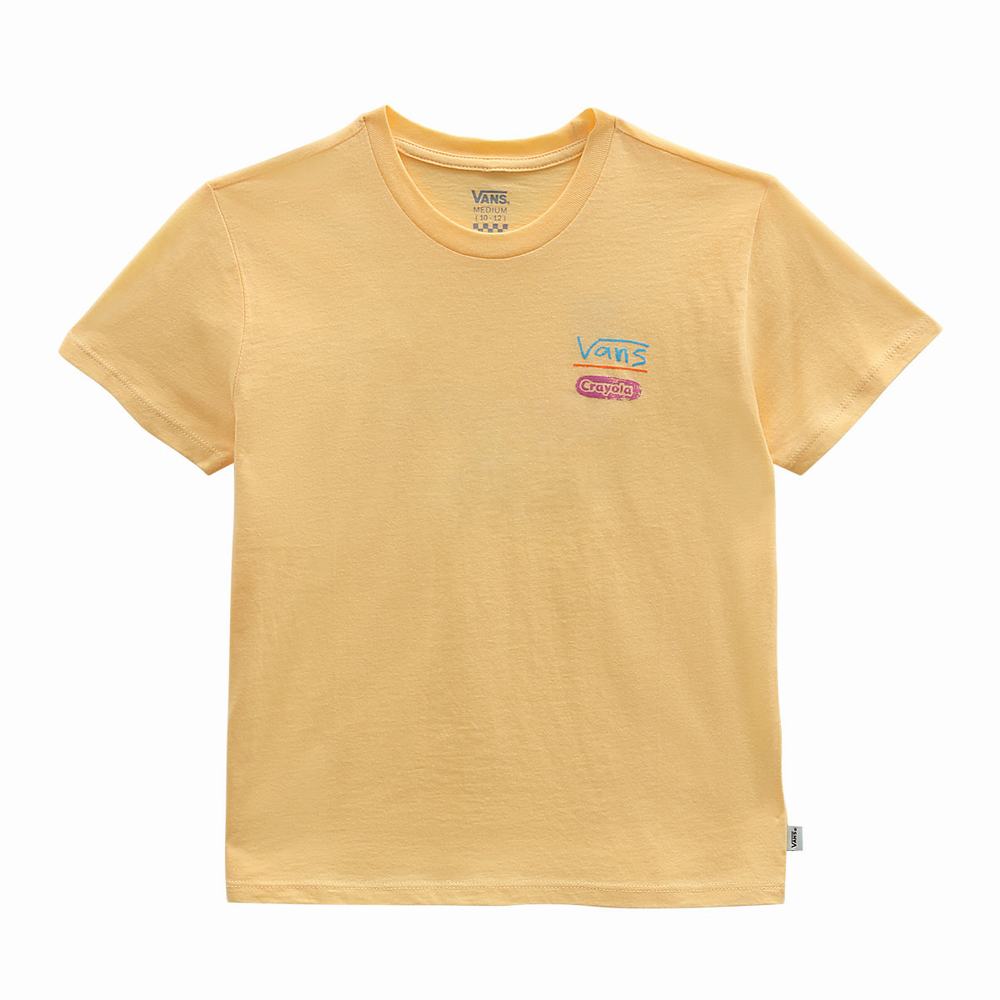 Camiseta Vans X Crayola Crew (8-14 years) Niños Amarillo | GMA795061