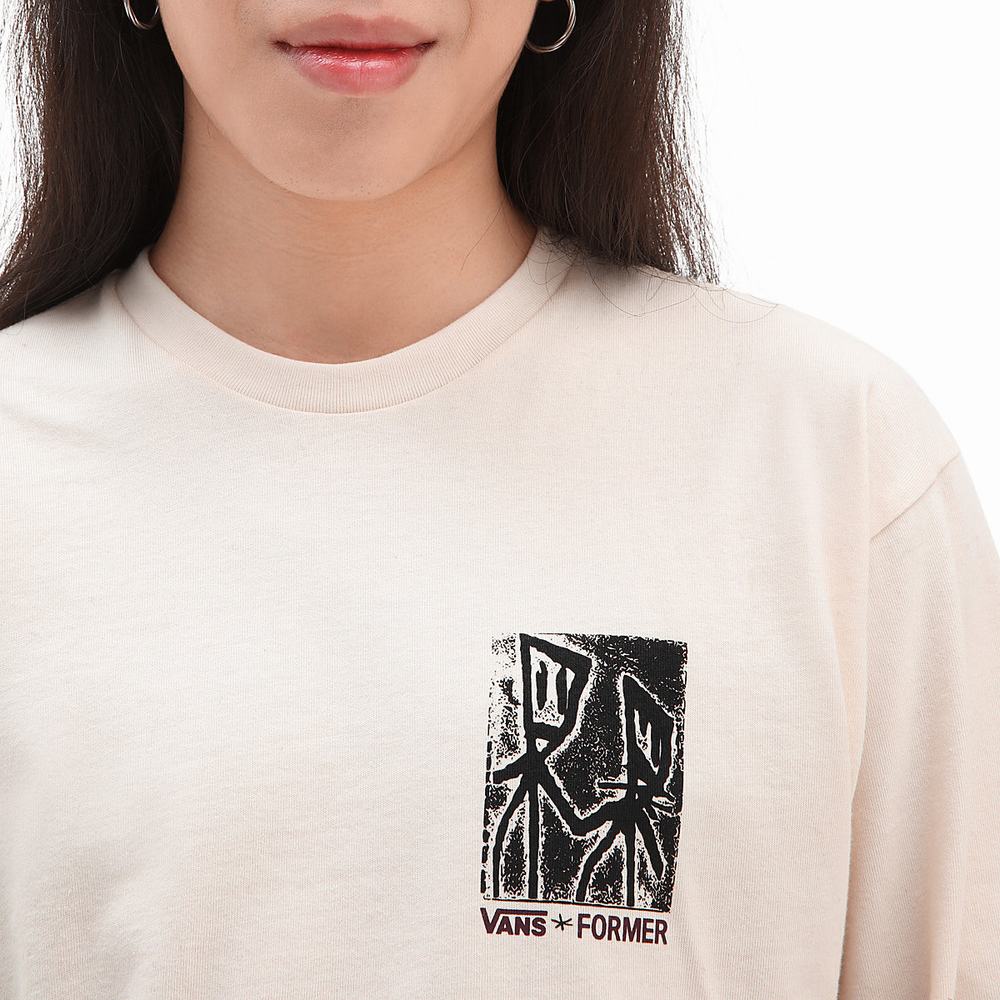 Camiseta Vans X Former Long Sleeve Hombre Blancas | UPM705869