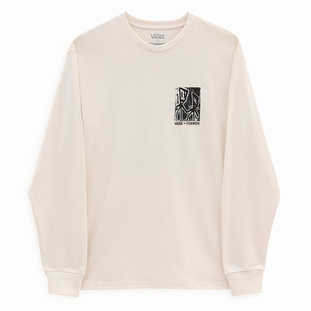 Camiseta Vans X Former Long Sleeve Hombre Blancas | UPM705869