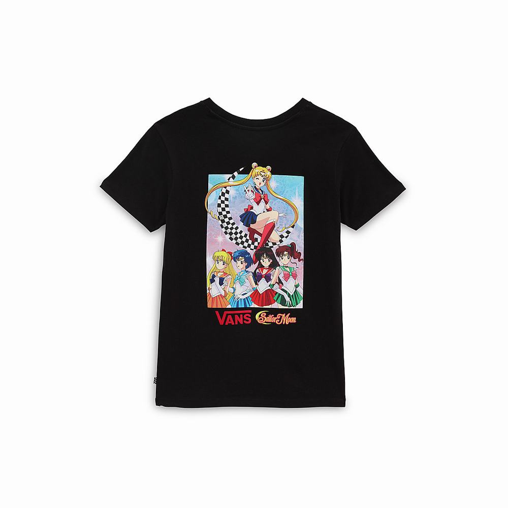 Camiseta Vans X Pretty Guardian Sailor Moon BFF Crew Mujer Negras | JCB427539