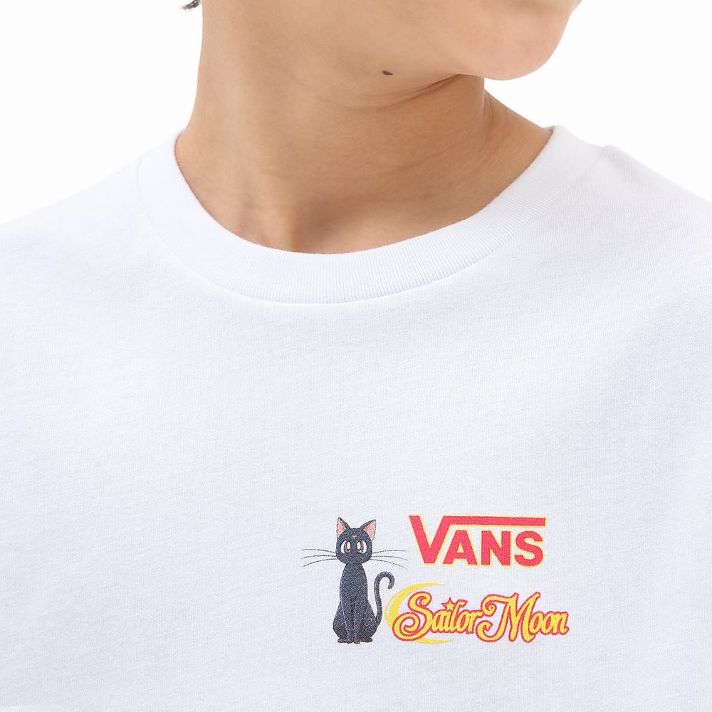 Camiseta Vans X Pretty Guardian Sailor Moon Estampadas (8-14 years) Niños Blancas | KWC063751