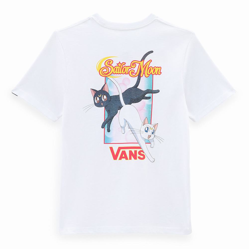 Camiseta Vans X Pretty Guardian Sailor Moon Estampadas (8-14 years) Niños Blancas | KWC063751