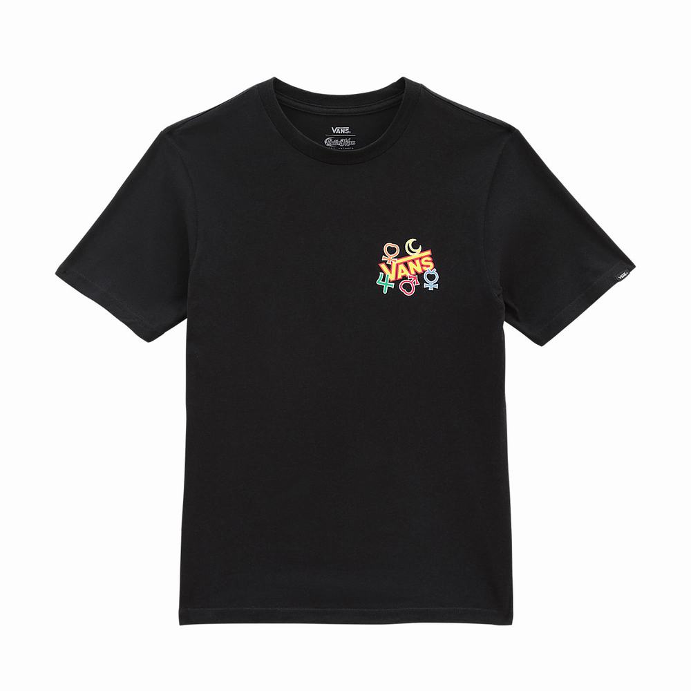 Camiseta Vans X Pretty Guardian Sailor Moon Estampadas (8-14 years) Niños Negras | NZV961783