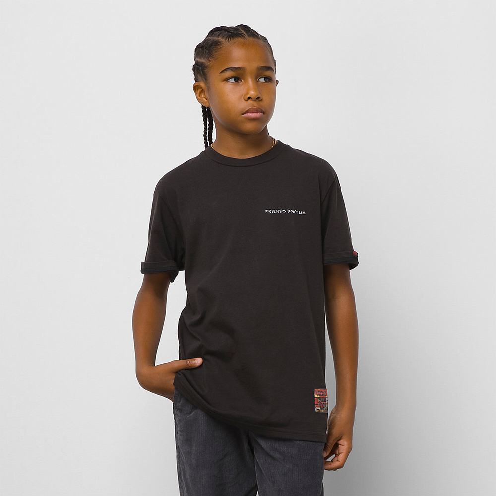 Camiseta Vans X Stranger Things Hopper (8-14 years) Niños Negras | FCE058263