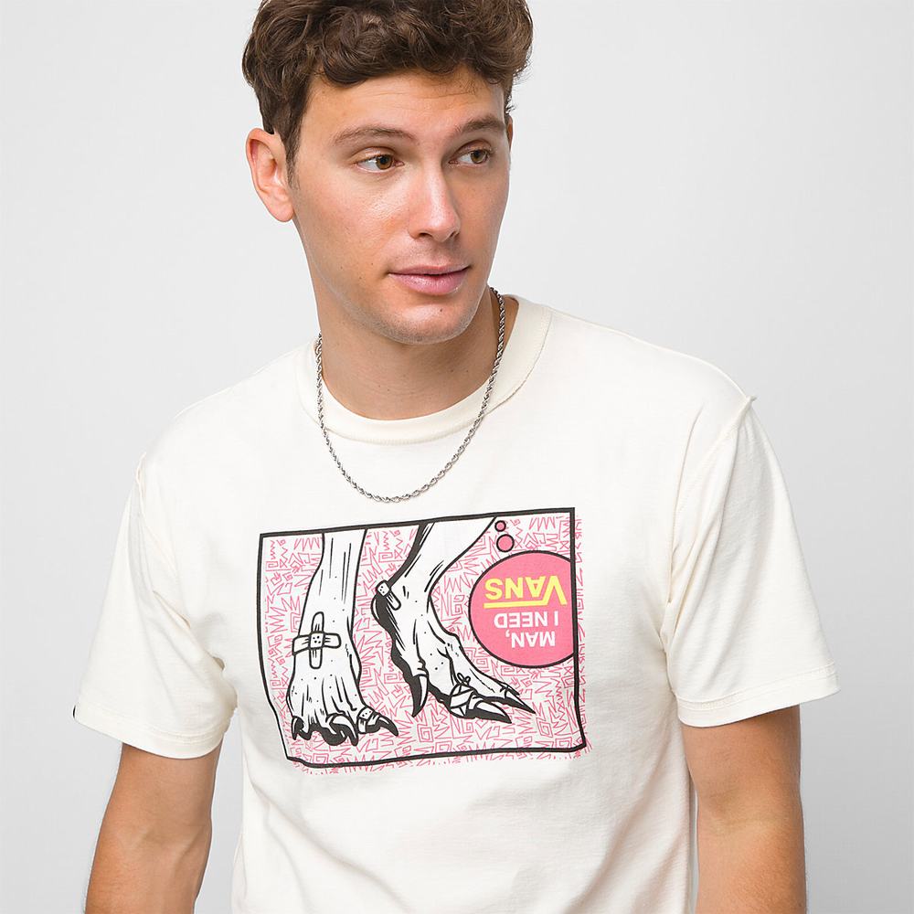 Camiseta Vans X Stranger Things I Need Hombre Blancas | DFV048265