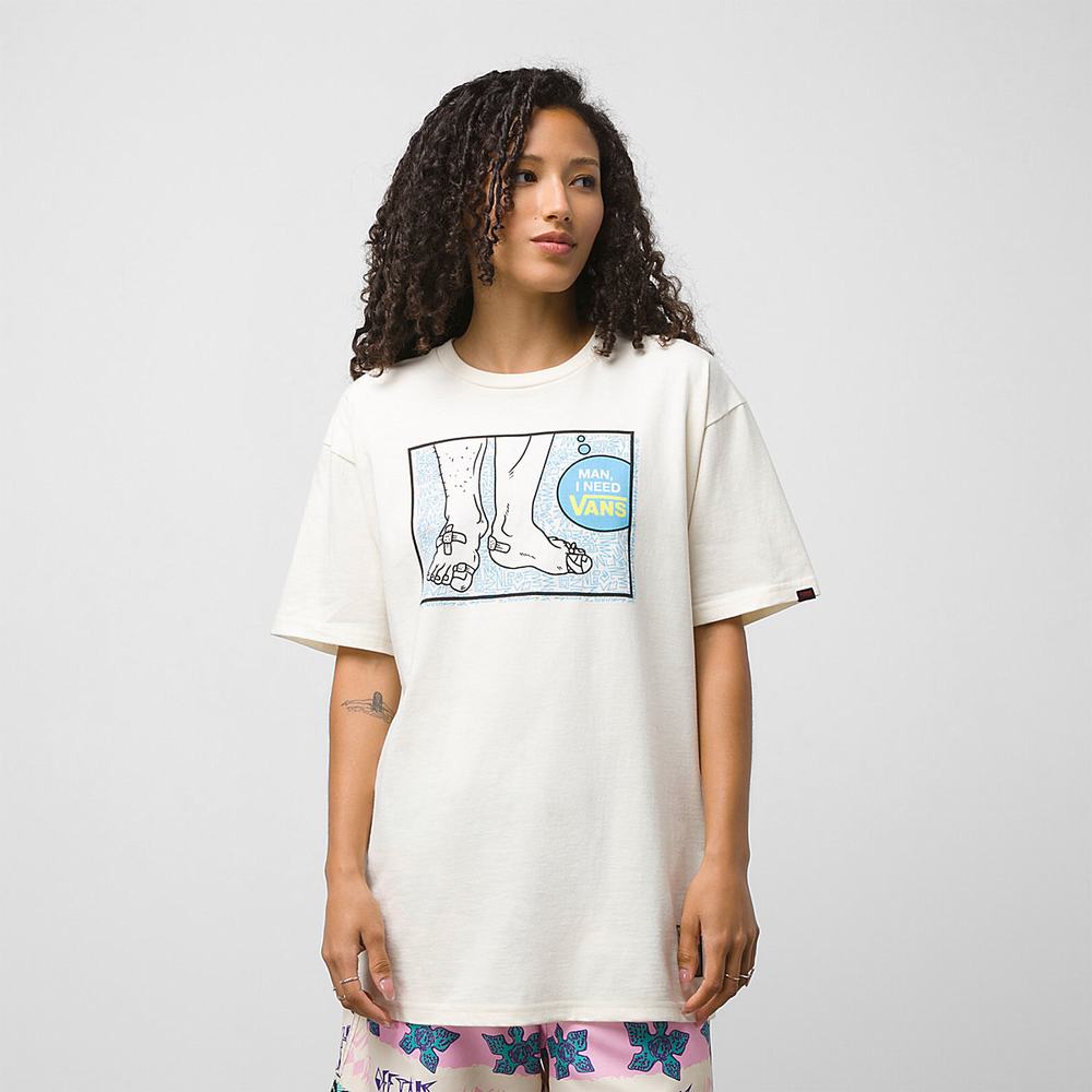 Camiseta Vans X Stranger Things I Need Mujer Blancas | TWP017894