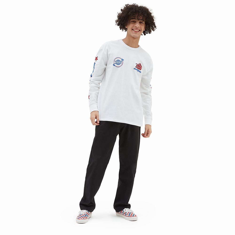 Camiseta Vans x Our Legends (Mongoose) Long Sleeve Hombre Blancas | KIV540328