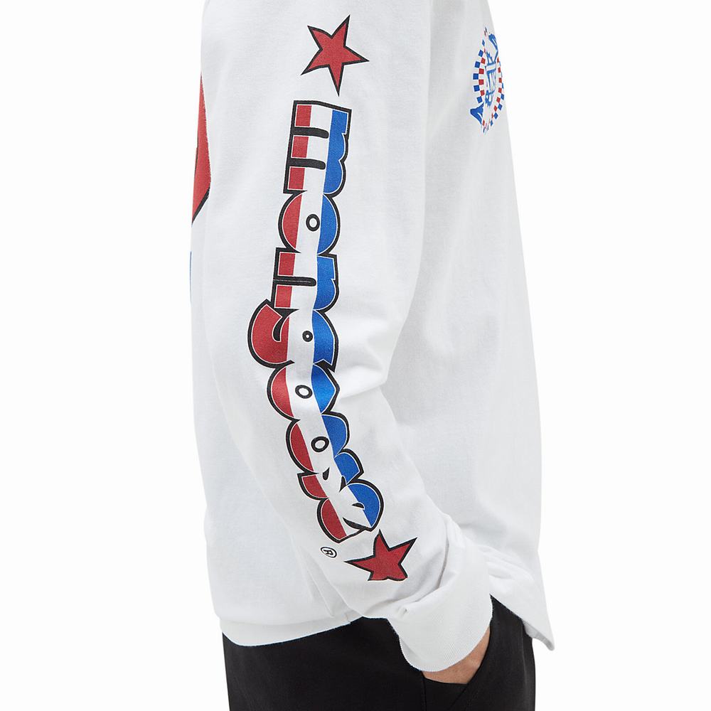 Camiseta Vans x Our Legends (Mongoose) Long Sleeve Hombre Blancas | KIV540328