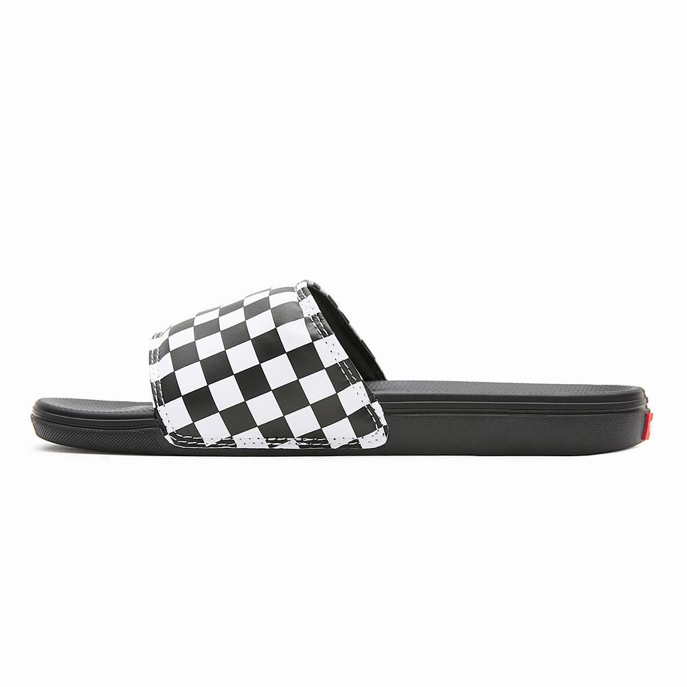 Chanclas Vans Checkerboard La Costa Hombre Negras/Blancas | EYM320958