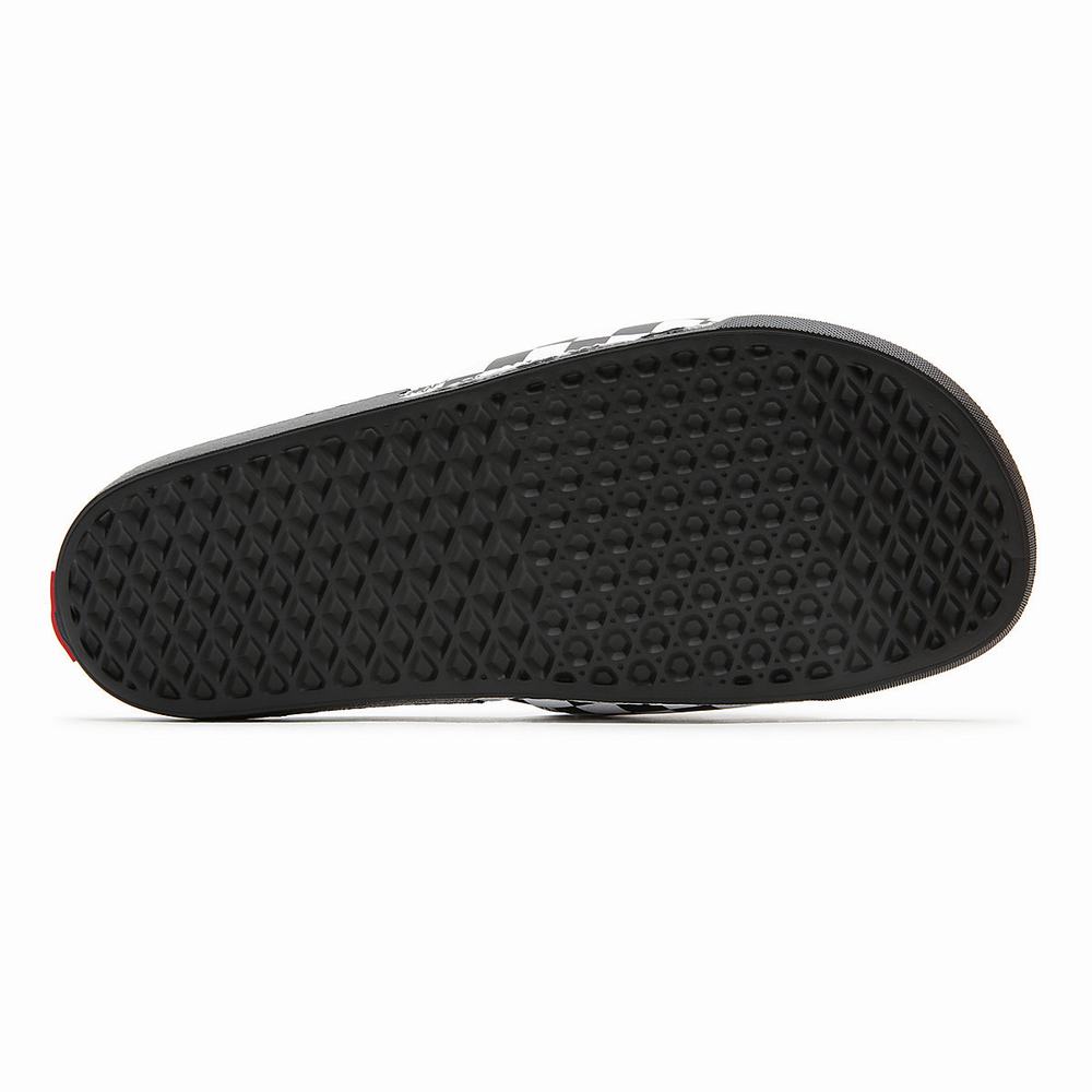 Chanclas Vans Checkerboard La Costa Hombre Negras/Blancas | EYM320958