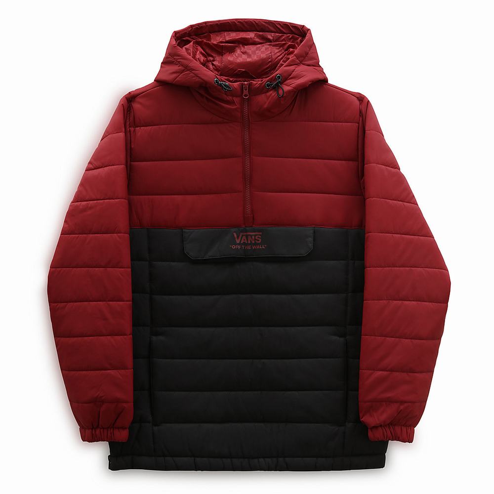 Chaquetas Vans Carlton Puffer Hombre Rojas | FNX048527