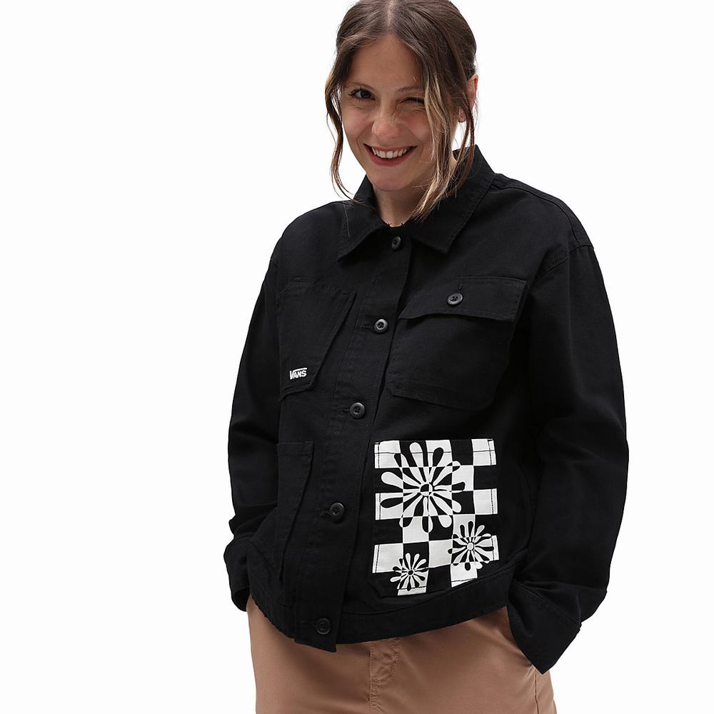 Chaquetas Vans Divine Energy Mujer Negras | FSX781960