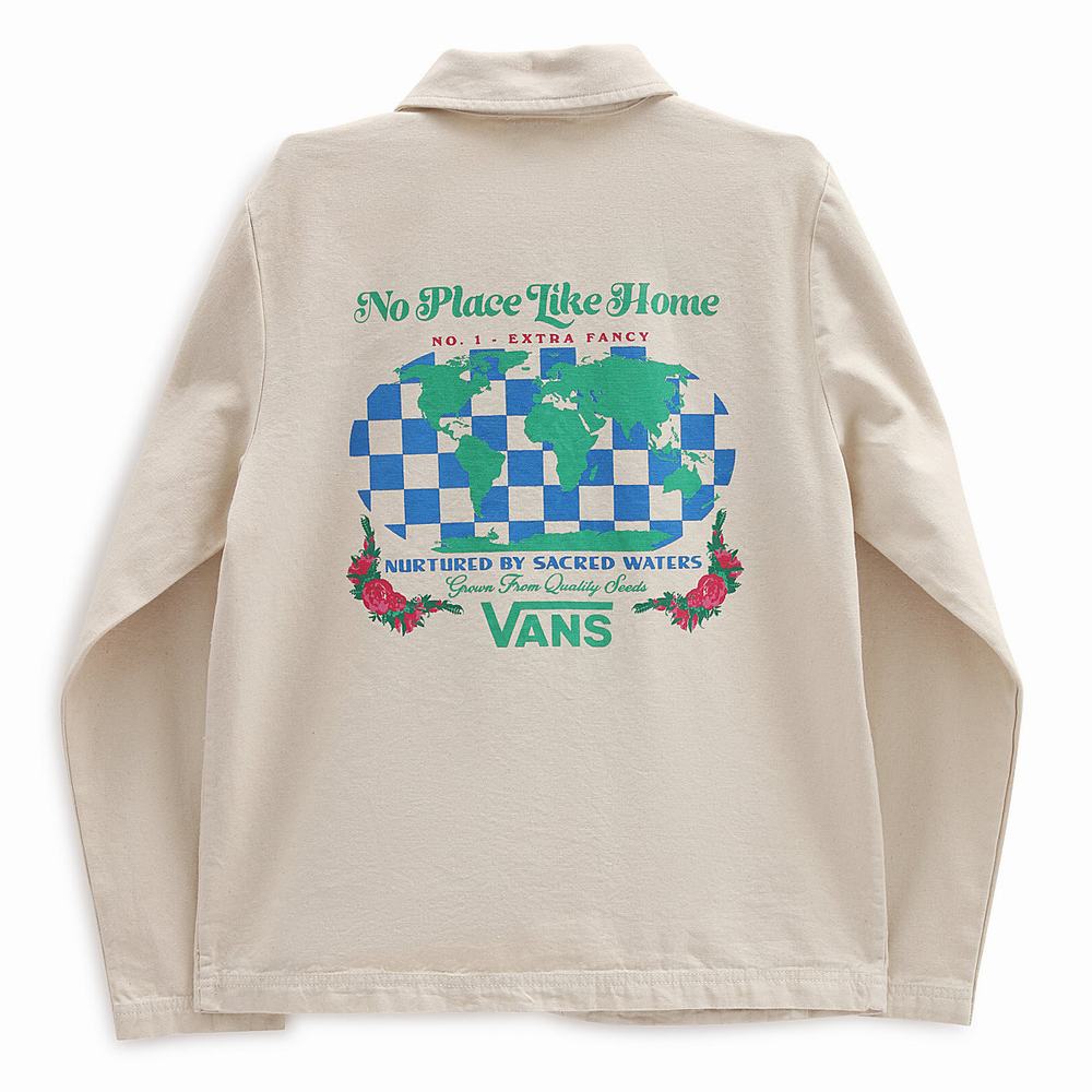 Chaquetas Vans Eco Positivity Mujer Blancas | OIV341862