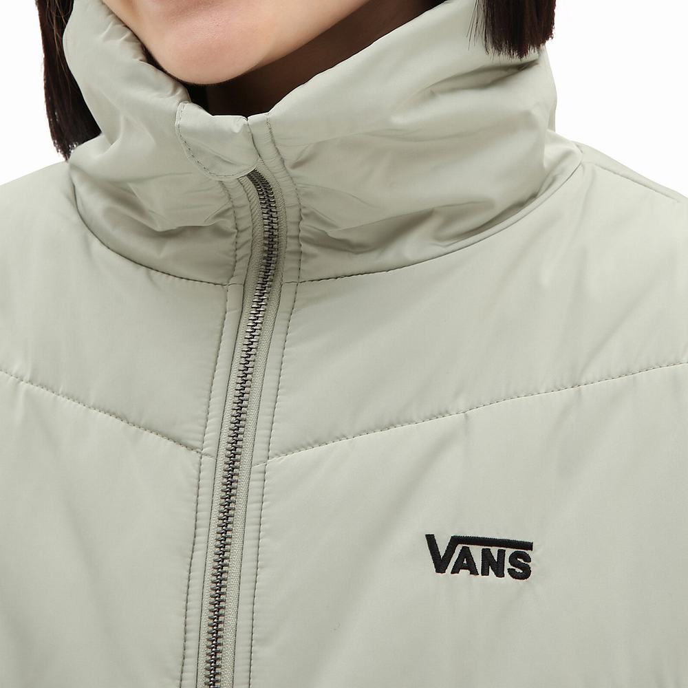 Chaquetas Vans Foundry Puffer MTE Mujer Verde | EYQ964817